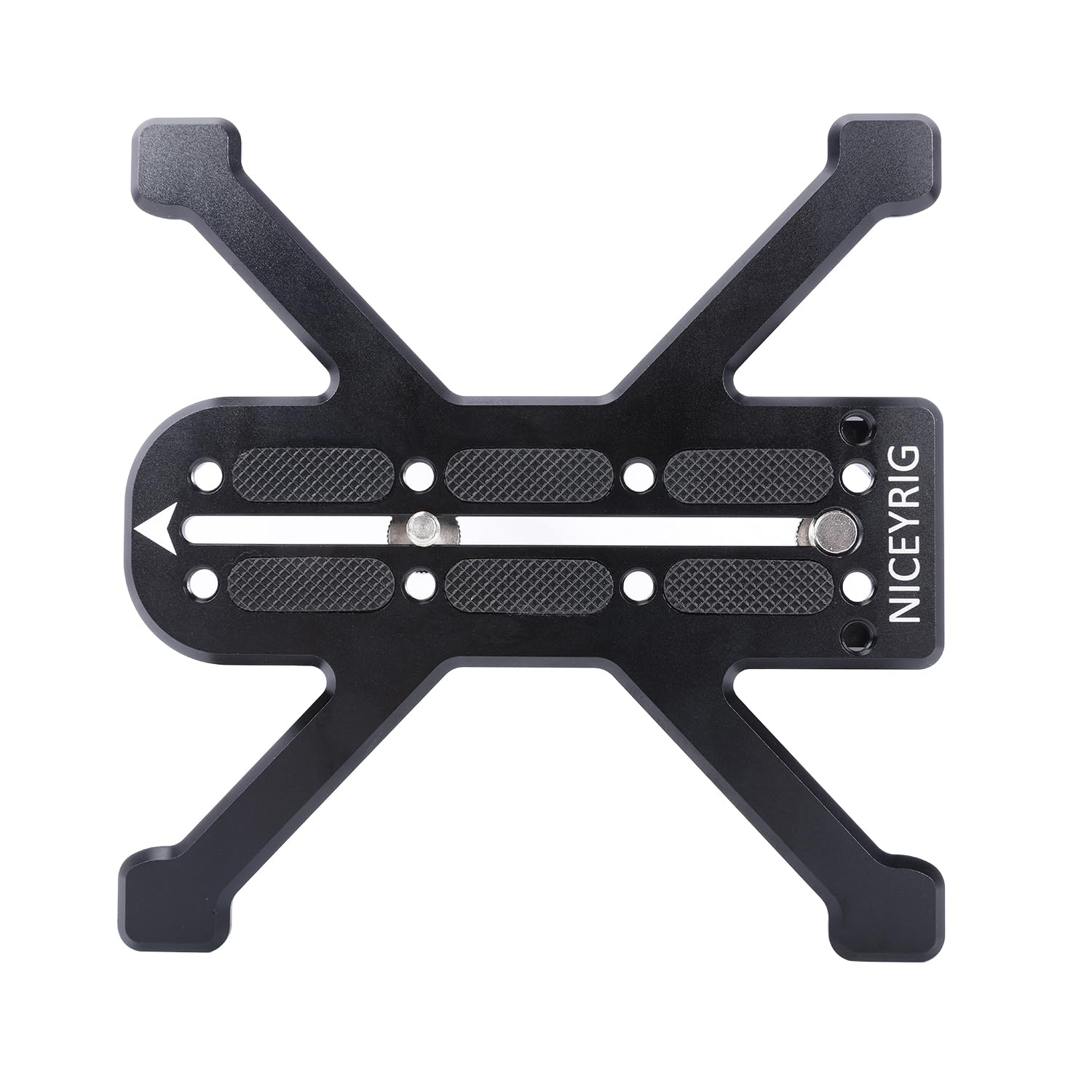 NICEYRIG Piastra a sgancio rapido per fotocamera, compatibile con treppiede universale per fotocamera DSLR con supporto stabile a quattro piedi, design anti-torsione e antiscivolo