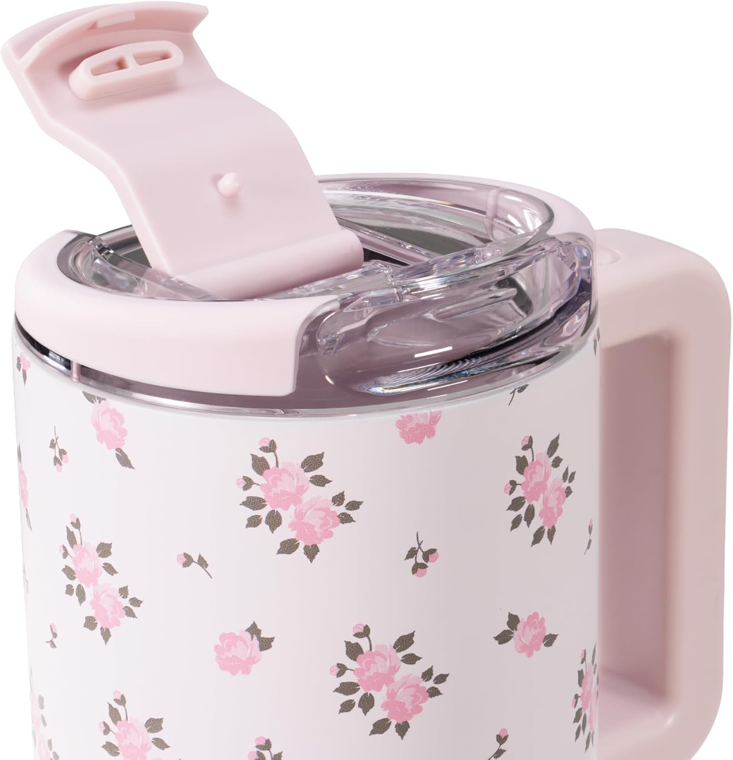 HydroJug Coffee Traveler 20 oz - Leak-Resistant, Ceramic-Lined Insulated Travel Coffee Mug for Hot or Cold Drinks with Flip Lid & Handle, Dishwasher Safe Coffee Tumbler, Wildrose - Image 3