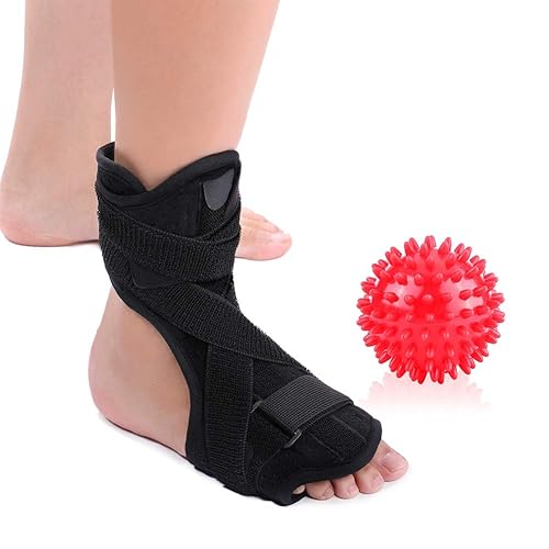 Férula nocturna para fascitis plantar, férulas ajustables para fascitis plantar dorsal para botas de estiramiento suave para pies, calcetines para
