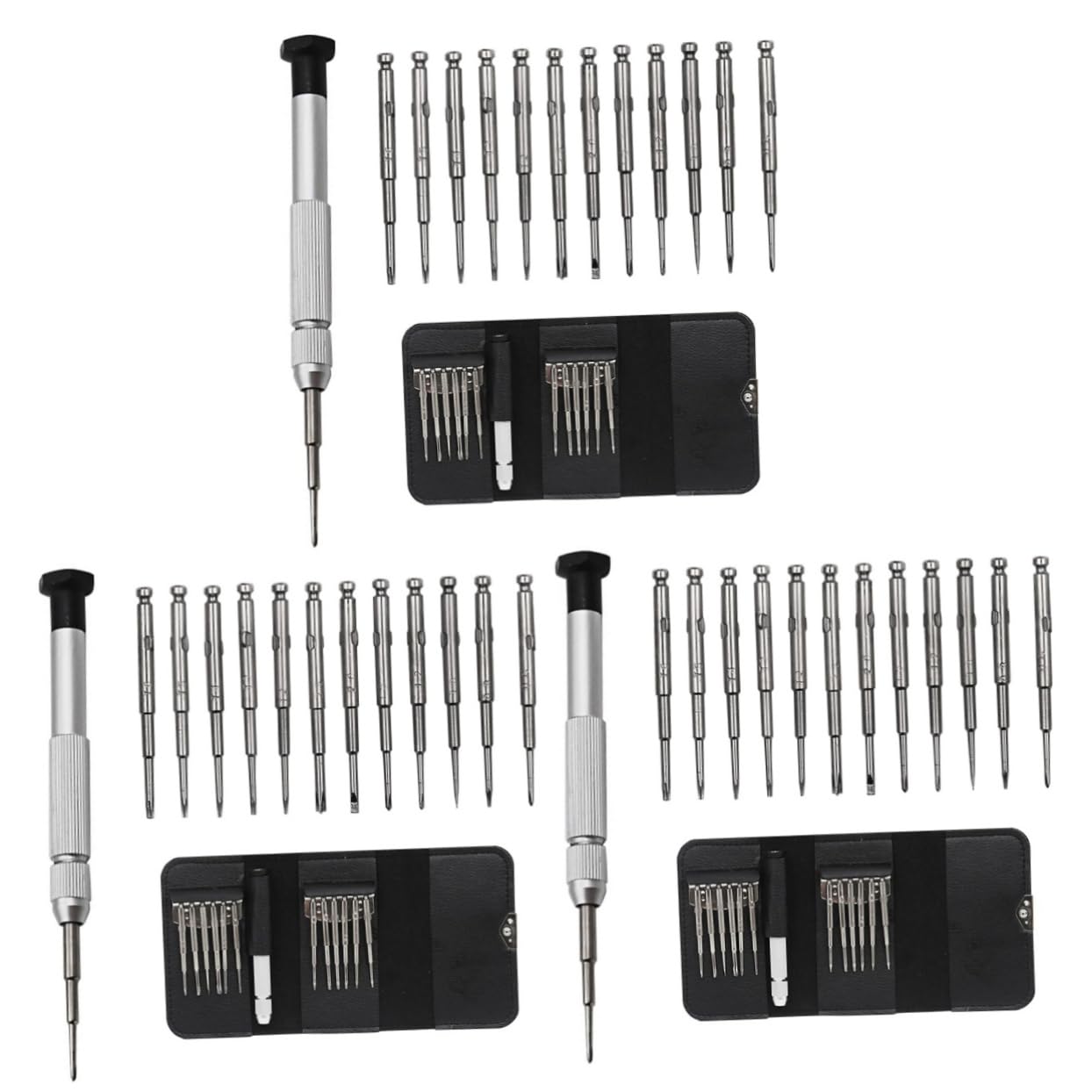 BESTonZON 3 Set kit di attrezzi per la riparazione dell'orologio microcacciavite kit di strumenti Cacciavite 13 in 1 elettronico impostare strumenti per la riparazione piccolo cacciavite