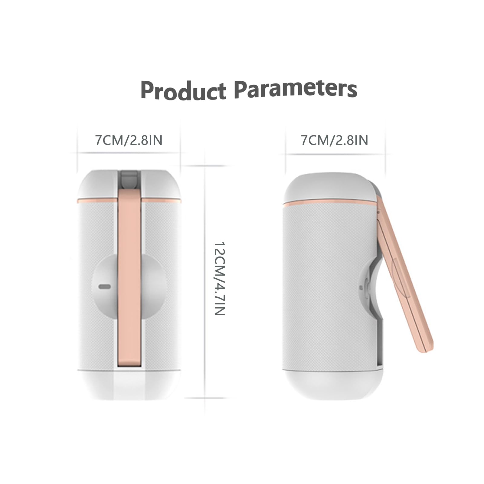 Pink,Elektryczny przenośny bidet, bidet podróżny, irygator analny, ręczny spryskiwacz wody 200 ml, akumulatorowy do higieny osobistej kobiet/łagodzący poporodową pielęgnację/hemoroidy
