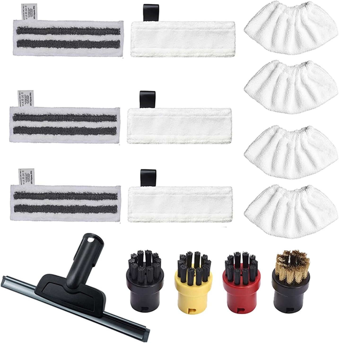 Mop Cloth Steam Cleaner Microfibre Floor Clothes, for Karcher Accessories.Compatible for Karcher. SC2 SC3 SC4 SC5 (Color : Set G 15PCS)