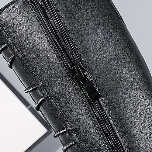 Girls Winter Knee High Riding Boots Leather Warm Fur Princess Boots4