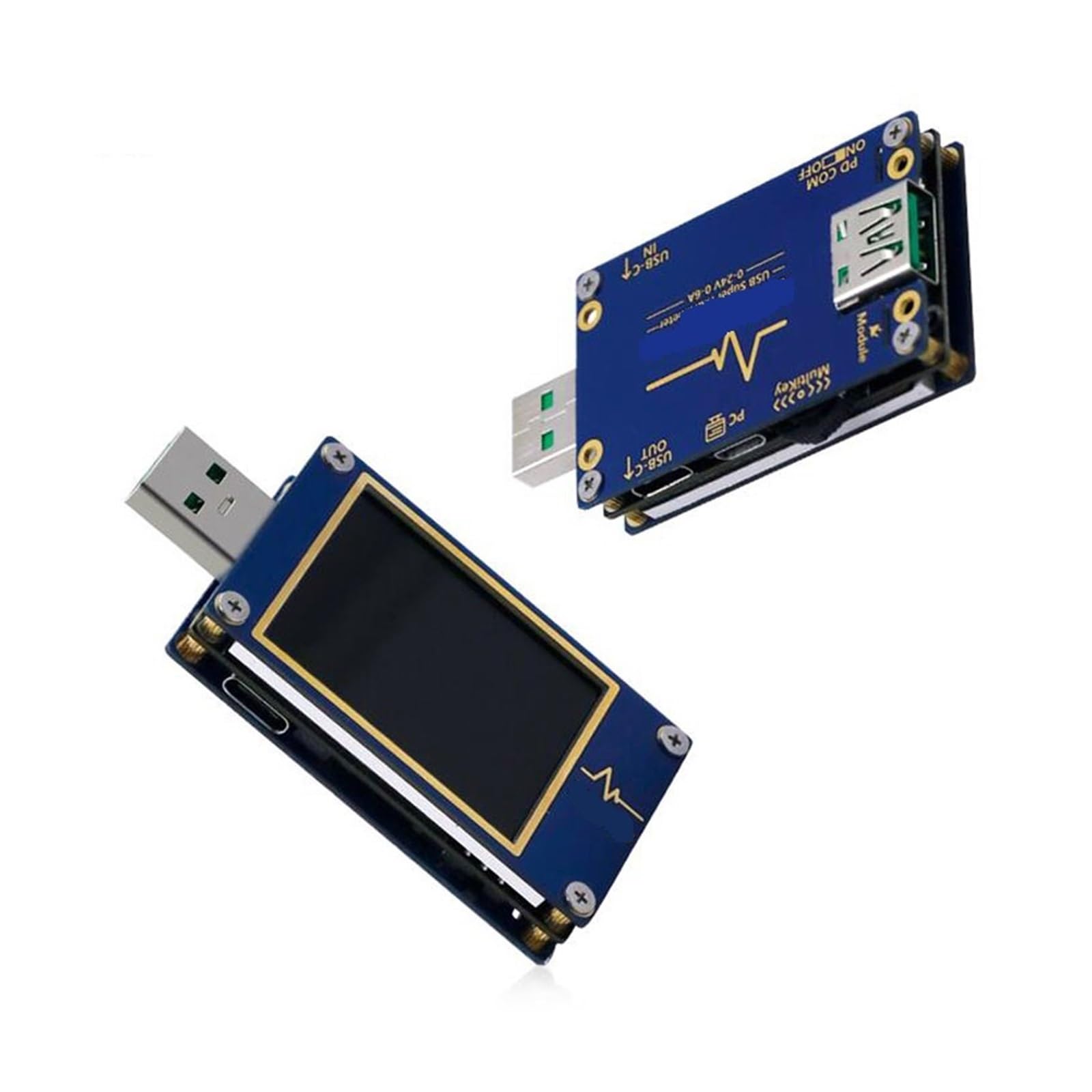 Tester USB Tester USB szybkie ładowanie 1,77 cala linia danych detektor głowicy ładującej woltomierz cyfrowy amperomierz miernik napięcia prądu