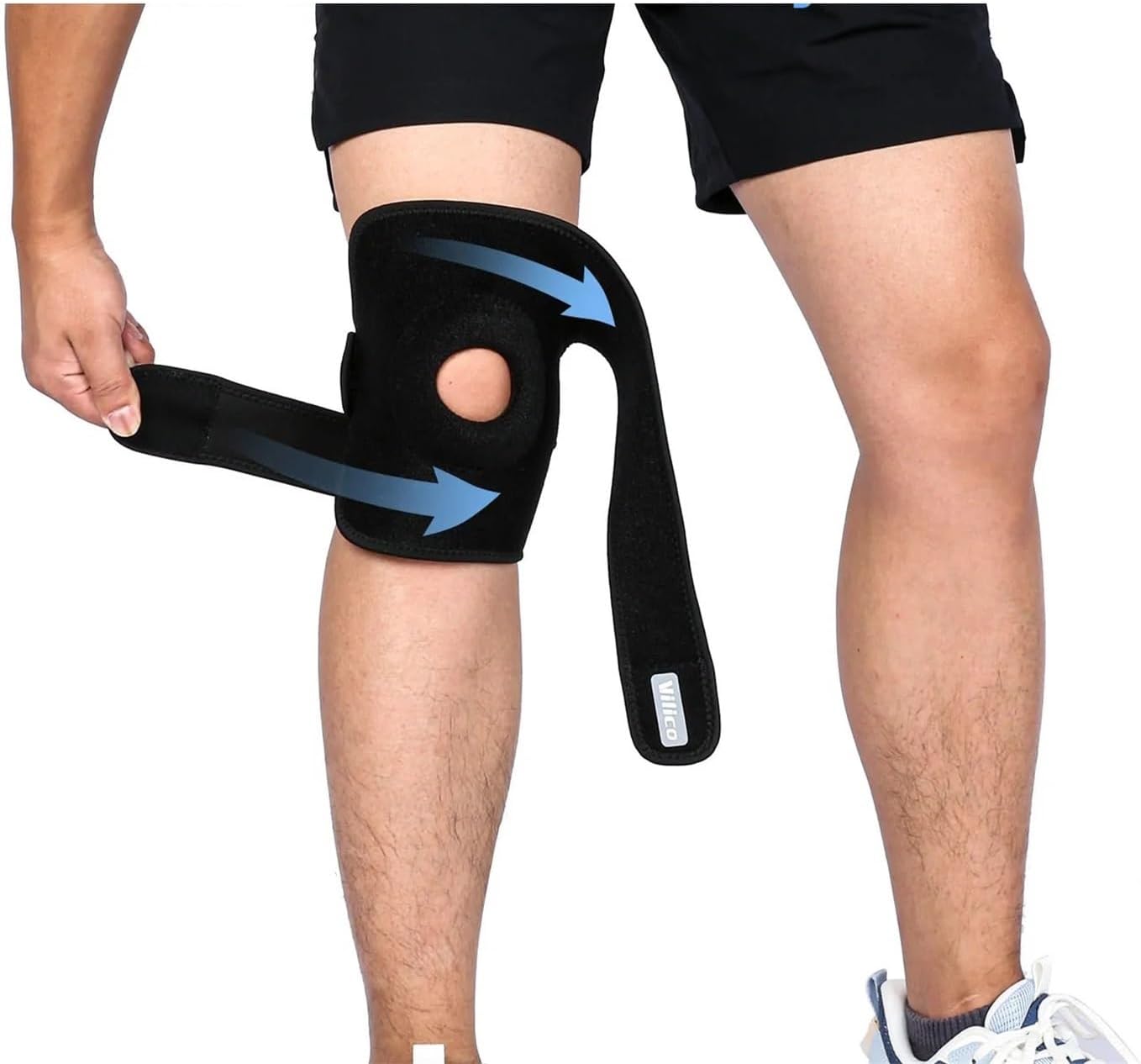1/2Pcs Fitness Knee Support Belt Elastic Bandage Tape Knee Pads for Knee Brace Football Sports for Volleyball Football Dance Yoga Tennis Running