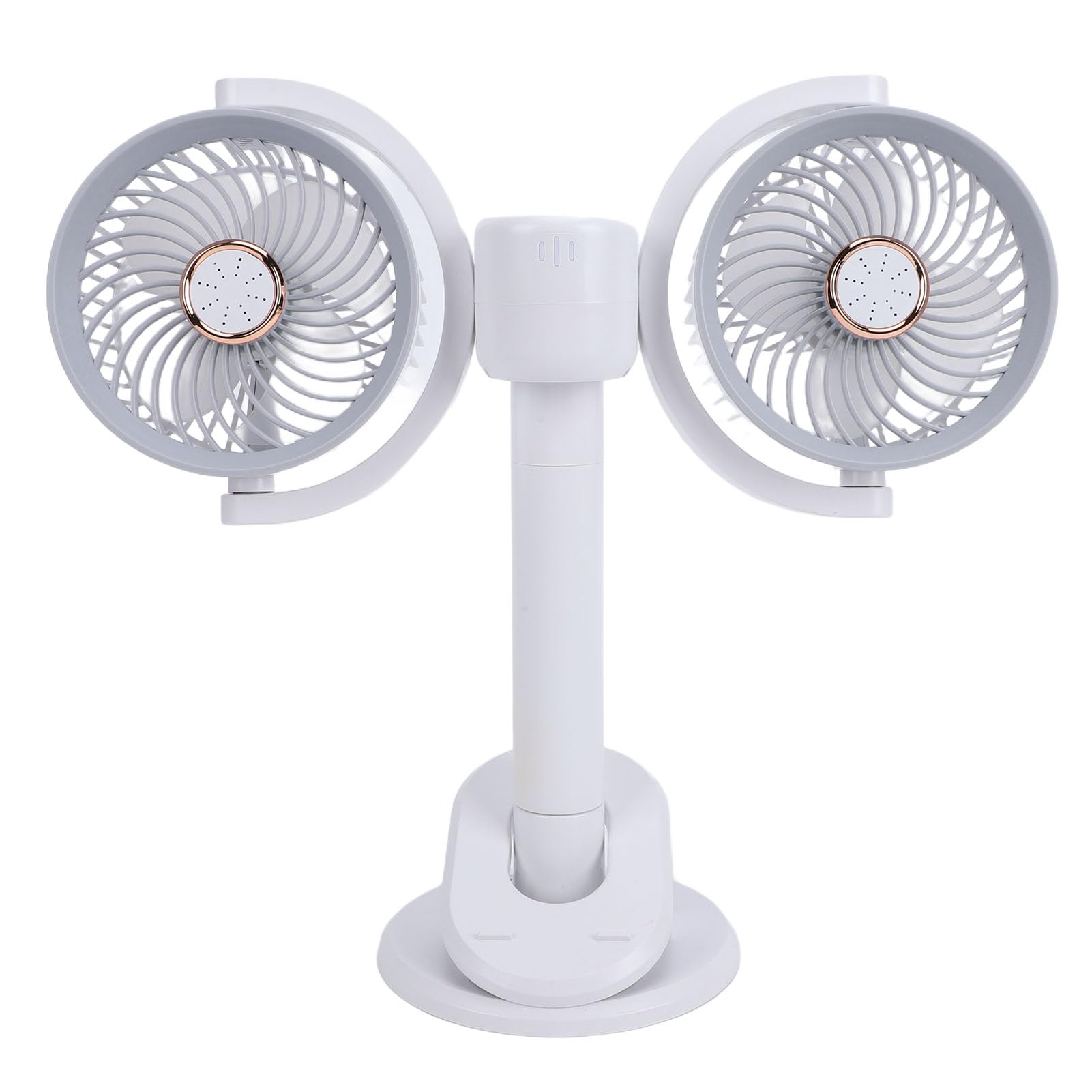 Matybobe Ventilatore da Tavolo a Doppia Testa con Pinza, Ricaricabile