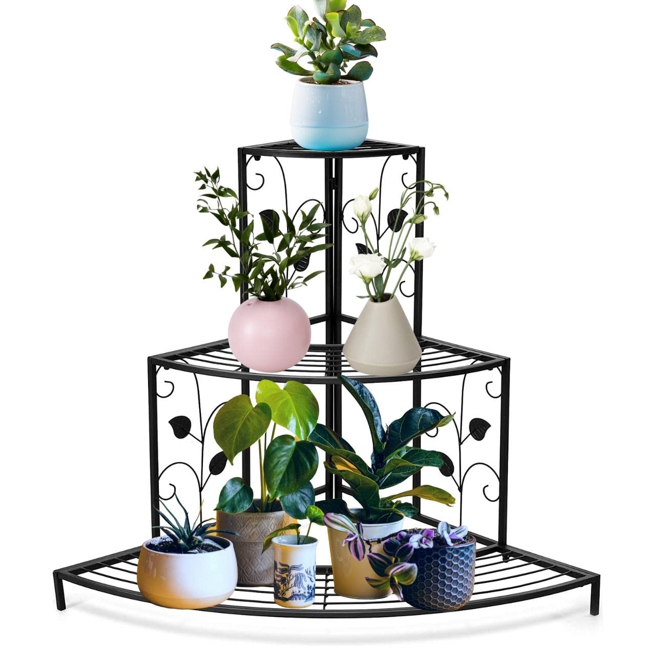 Bloom Plant Stand - Outdoor & Indoor Metal Stand -9