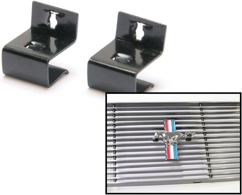 Scott Drake C5ZZ-16229-BGMC Billet Grille Emblem Mounting Clips