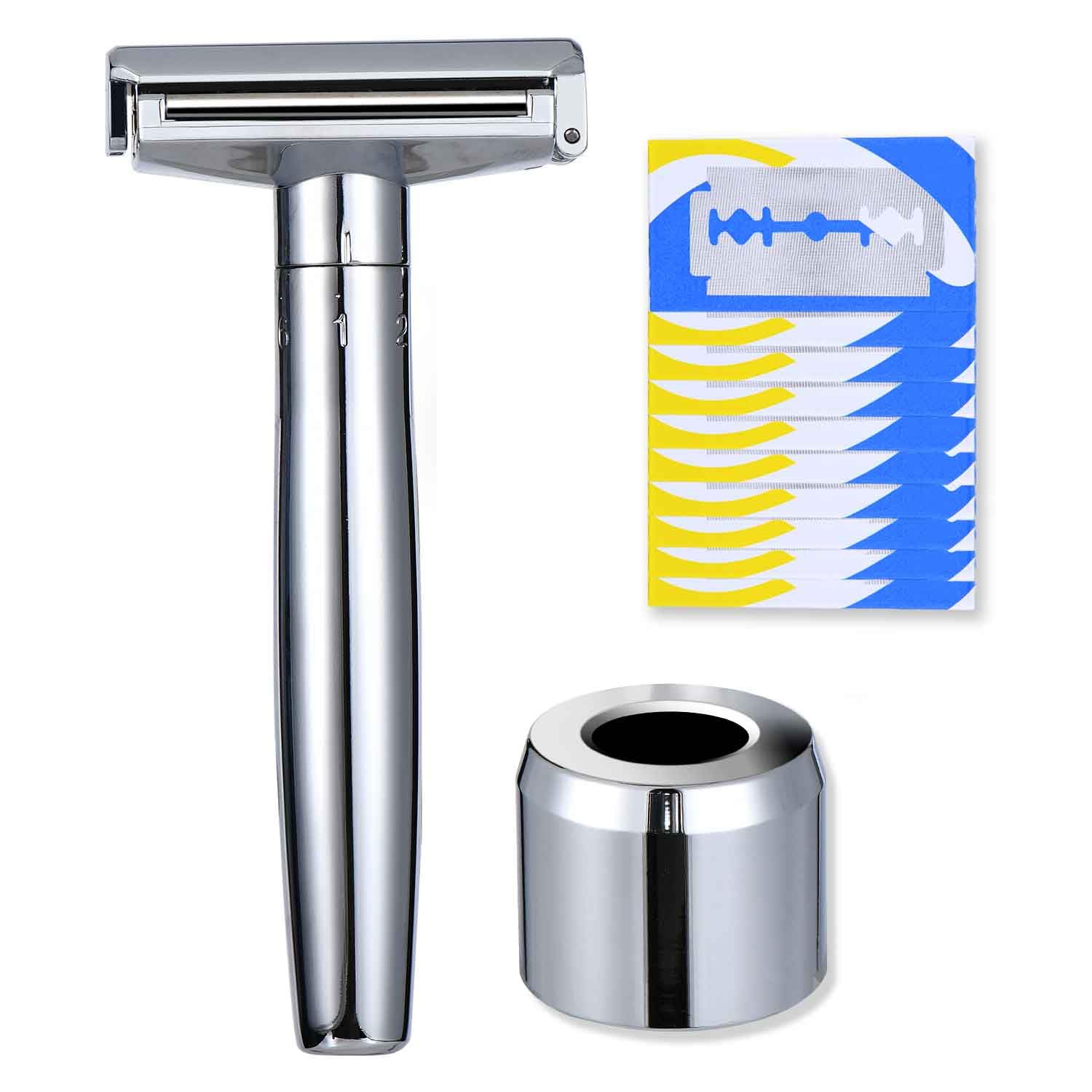 Amazon.com: Double Blade Safety Razor Adjustable Razors Single Blade ...