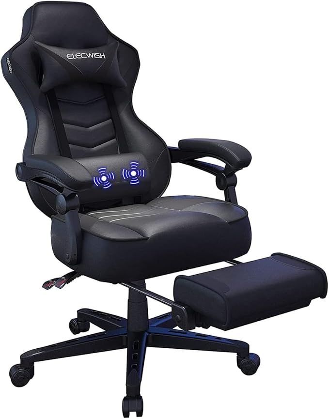 Fullwatt Racing Gaming Chair for adults with Footrest and Massage