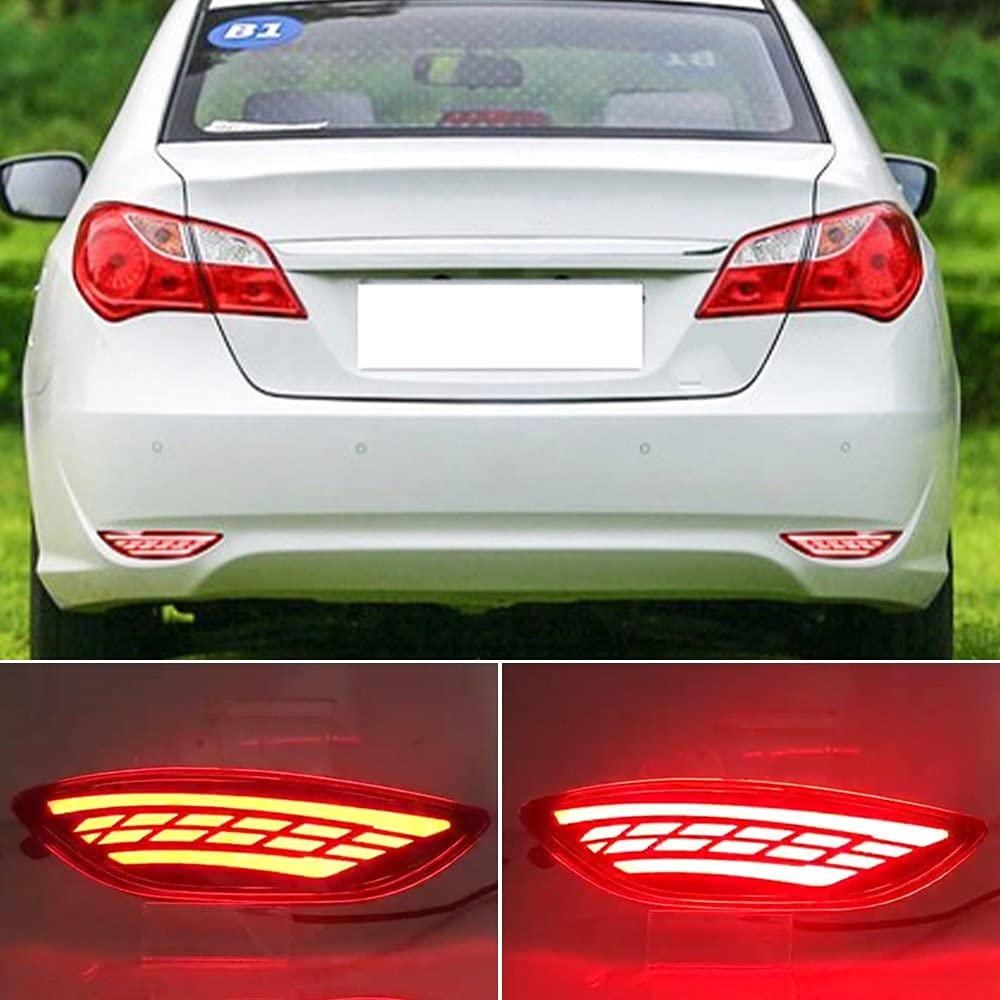 1 zestaw tylnych zderzaków Reflektor Light Fit dla Hyundai