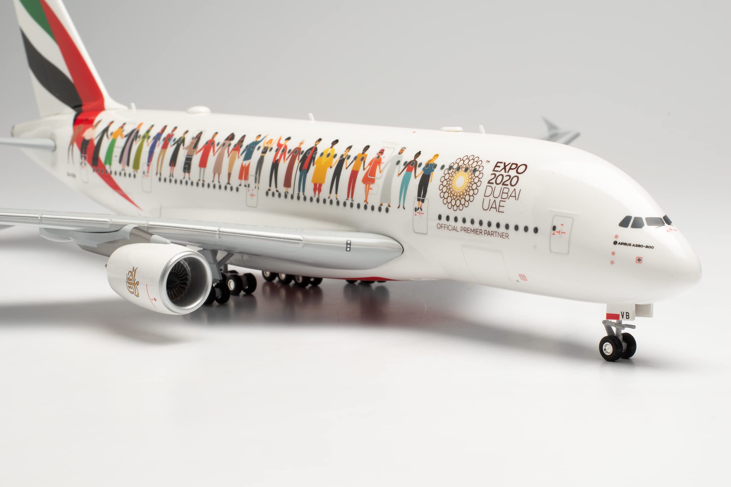 herpa 571692 Emirates Airbus A380 "Year of Tolerance", model samolotu, modelarstwa, miniaturowe modele, przedmiot kolekcjonerski, wielokolorowy