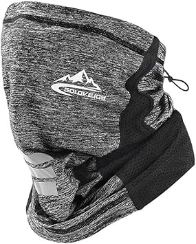 LIOOBO Masque de protection contre le soleil - Masque de cyclisme en soie  glacée - Respirant - Protection solaire - Reliure triangulaire - Pour homme  