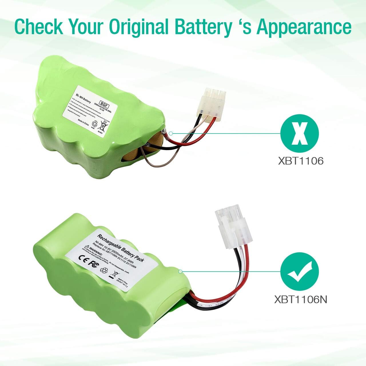 FirstPower 3.5Ah 10.8V Battery - Compatible with Shark Freestyle Navigator Cordless Stick Vacuum XBT1106N SV1110 SV1106N SV1110N SV11O6N SV116N