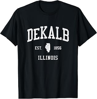 DeKalb IL Vintage Athletic Sports JS01 T-Shirt