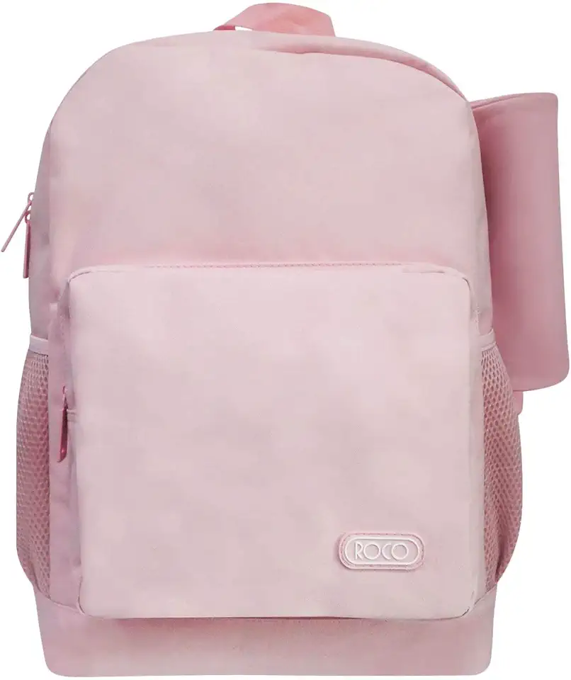 ROCO Backpack with Pencil Case, 17-Inch Size, Peach
