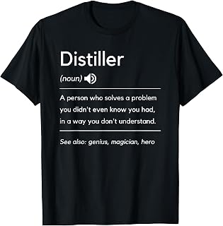 Funny Distiller Definition | Alcohol | Schnapps Distiller T-Shirt
