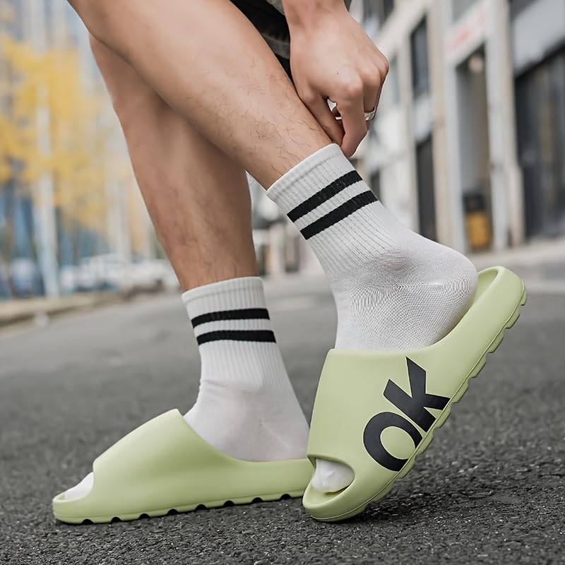 Couples Trendy Ergonomic Pain Relief Slides, Soft Sole Lightweight Home Shower Slides, Non-slip Beach Slides, Comfort Orthopedics Slippers, Massage, EVA Sandals4