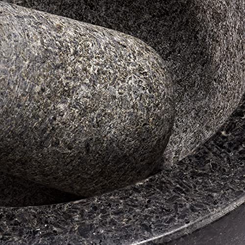 Foto von Supremery XXL Mörser und Stößel aus Granit im Set Steinmörser Gewürzmörser