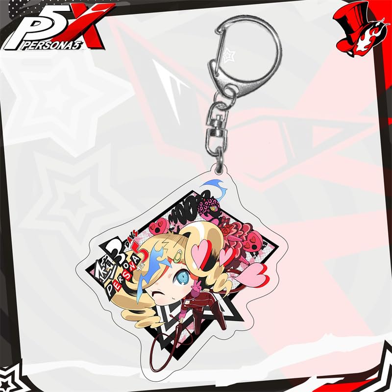 Amazon.co.jp: ペルソナ5 キーホルダー P5X 雨宮蓮 坂本竜司 高巻杏 