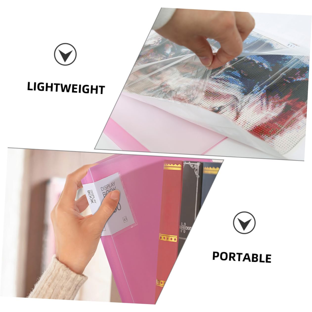 Lot Pochettes De Rangement Pour Diamants De Peinture - Organisateur Transparent Pour Strass DIY, 23.5x17 Cm