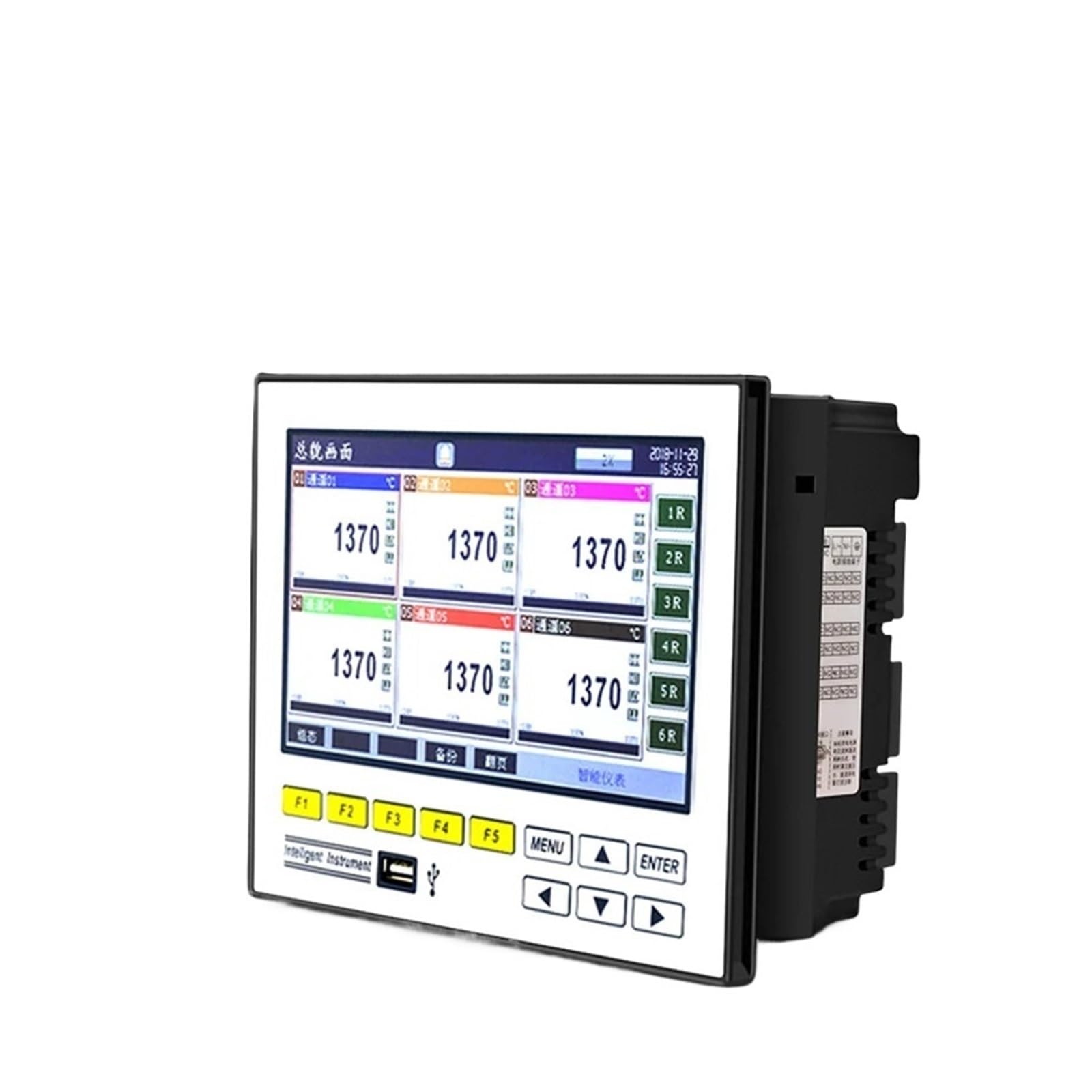 Mehrkanal-Datenlogger, Rekorder, Diagramm, Daten, Kurven, Speicherung, Temperatur, Druck, Luftfeuchtigkeit, Strom, Spannung, Datenlogger, 16 Kanäle(1 Channel (220VAC))