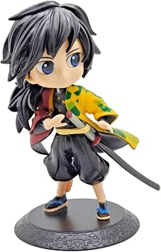 Demon Slayer Kimetsu No Yaiba 6" in Action Figure| Lightweight Attractive Durable Polyvinyl ChlorideCollectibles Figures for Home Decors Office Desk and Study Table Giyu Tomioka