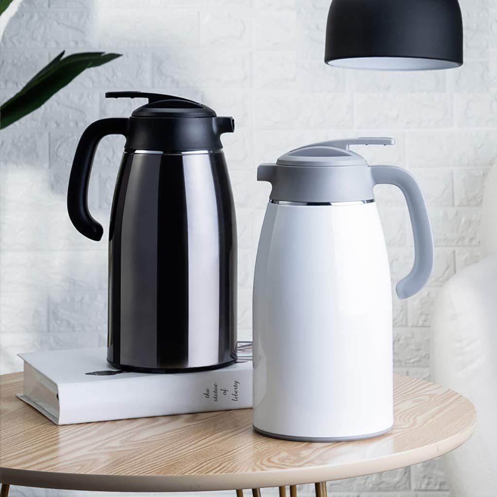 Caraffa Termica per caffè, a Doppia paretedu200b u200bisolata sotto vuotou200b u200bThermos, caraffa Termica per caffè teiera in Acciaio Inossidabile, ritenzione di Calore per 24 Ore, per Bevande