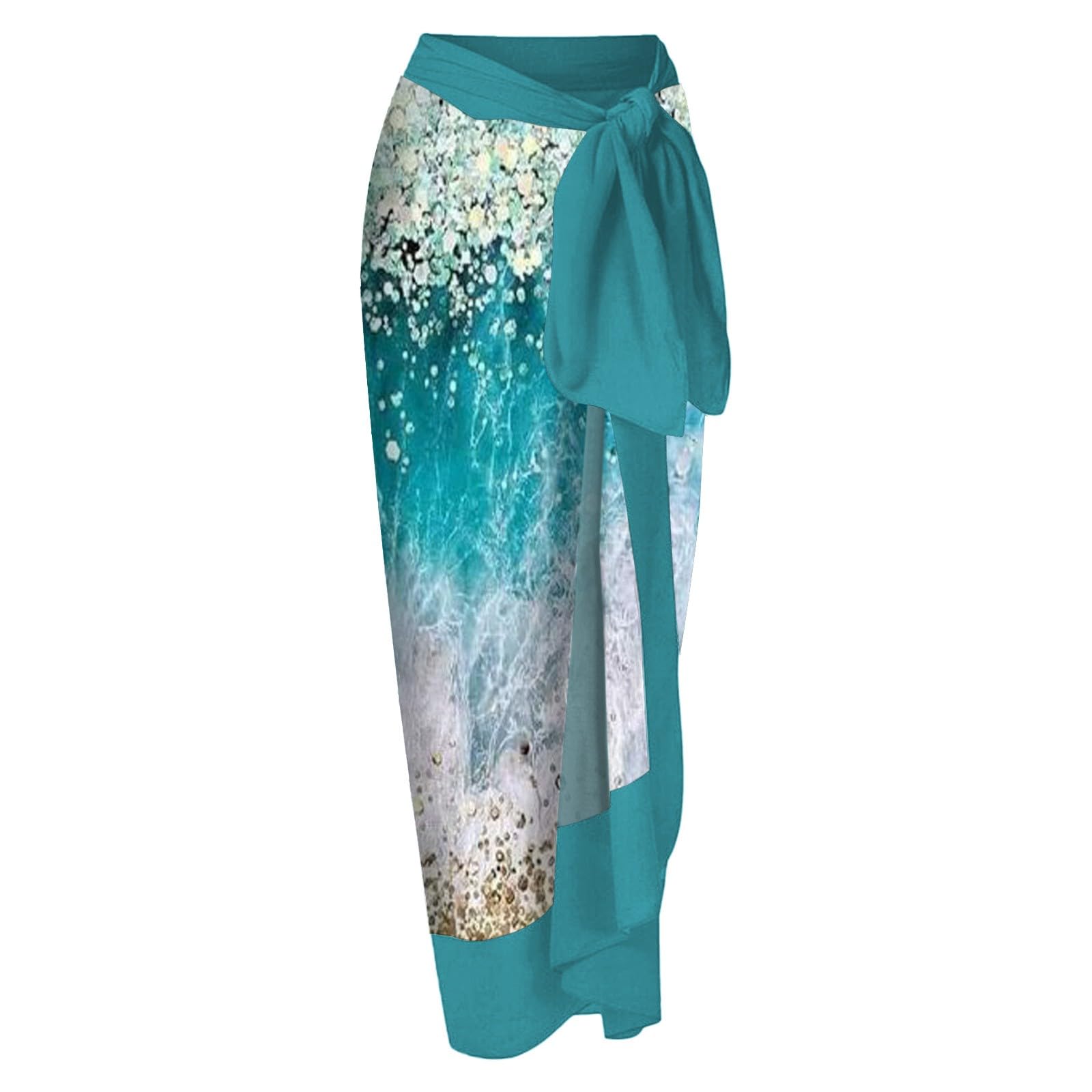 Costumi da Bagno Donna Monokini con Copriabito Stampa Elegante Set Due Pezzi Tankini per Mare e Piscina