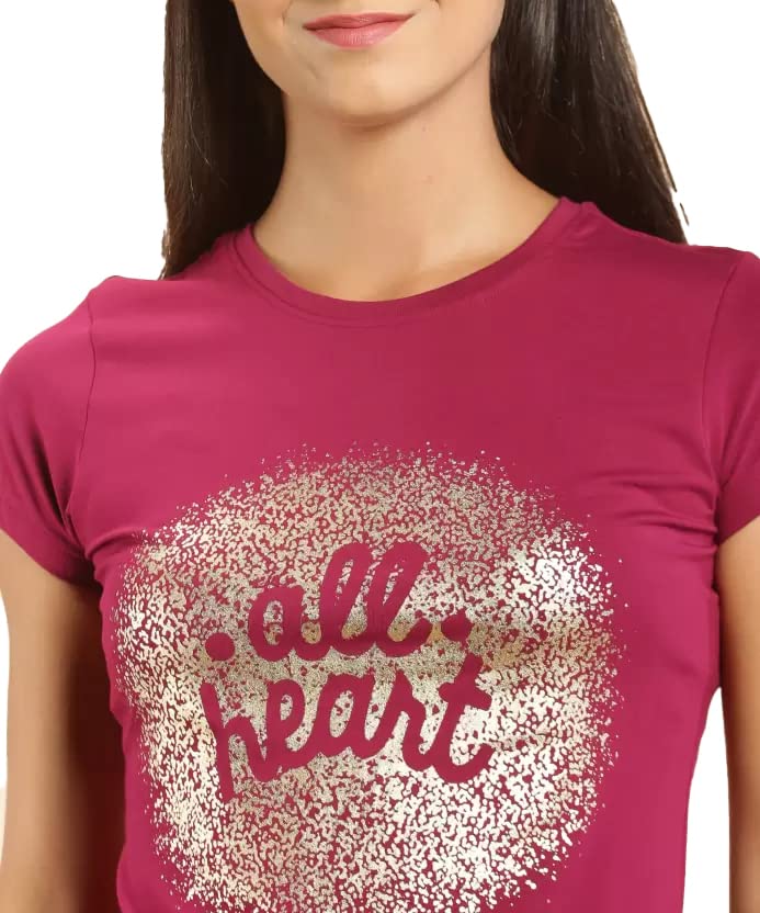 Image of Lyra Women's Cotton Regular Fit T-Shirt