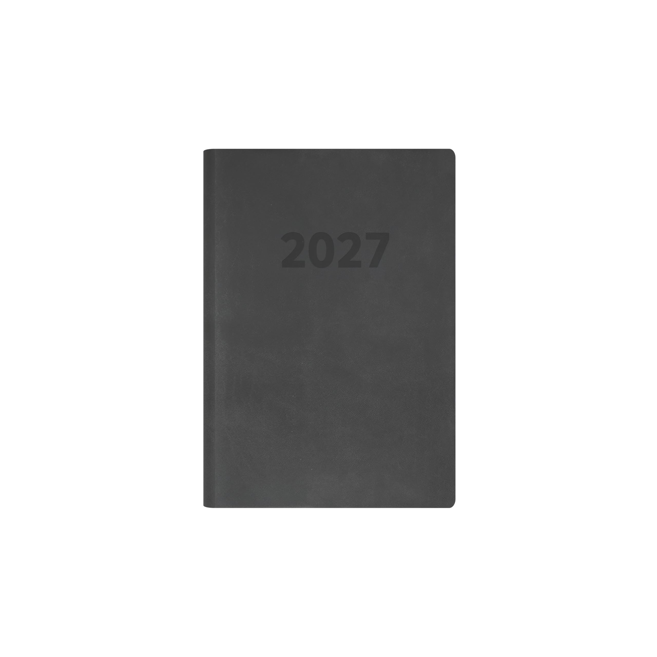 Collins ED151.U96-27 - Agenda giornaliera 2027, 12 mesi, formato A5, copertina rigida, color carbone, gamma Collins Debden Edge