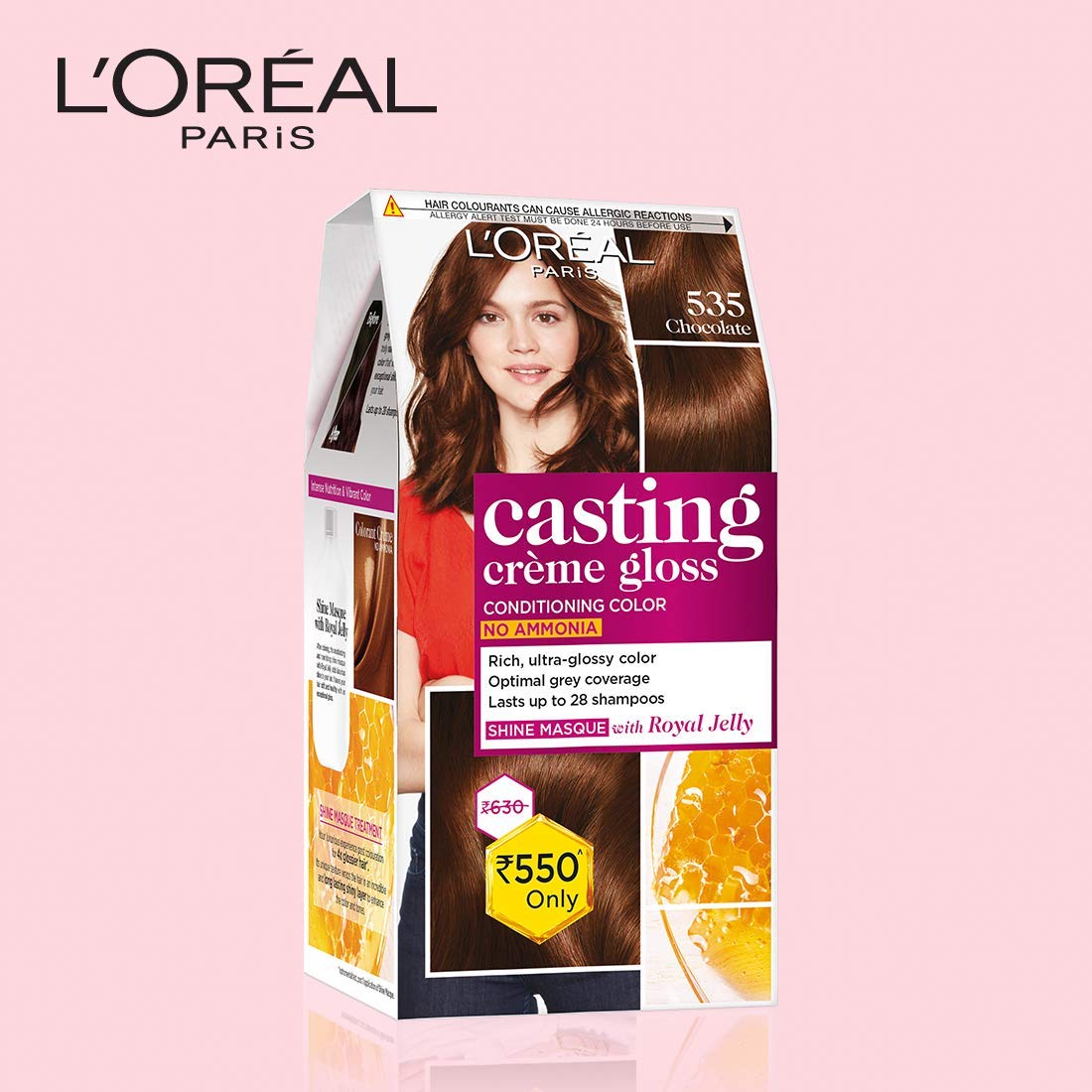 Buy L'Oreal Paris Casting Creme Gloss Hair Color, Dark Brown 400, 87.5g