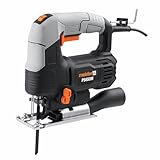 Meister Pendelhub-Stichsäge 650 W – Für Holz, Metall und Kunststoff – Mit Gehrungsschnitt bis 45° und Staubabsaugung