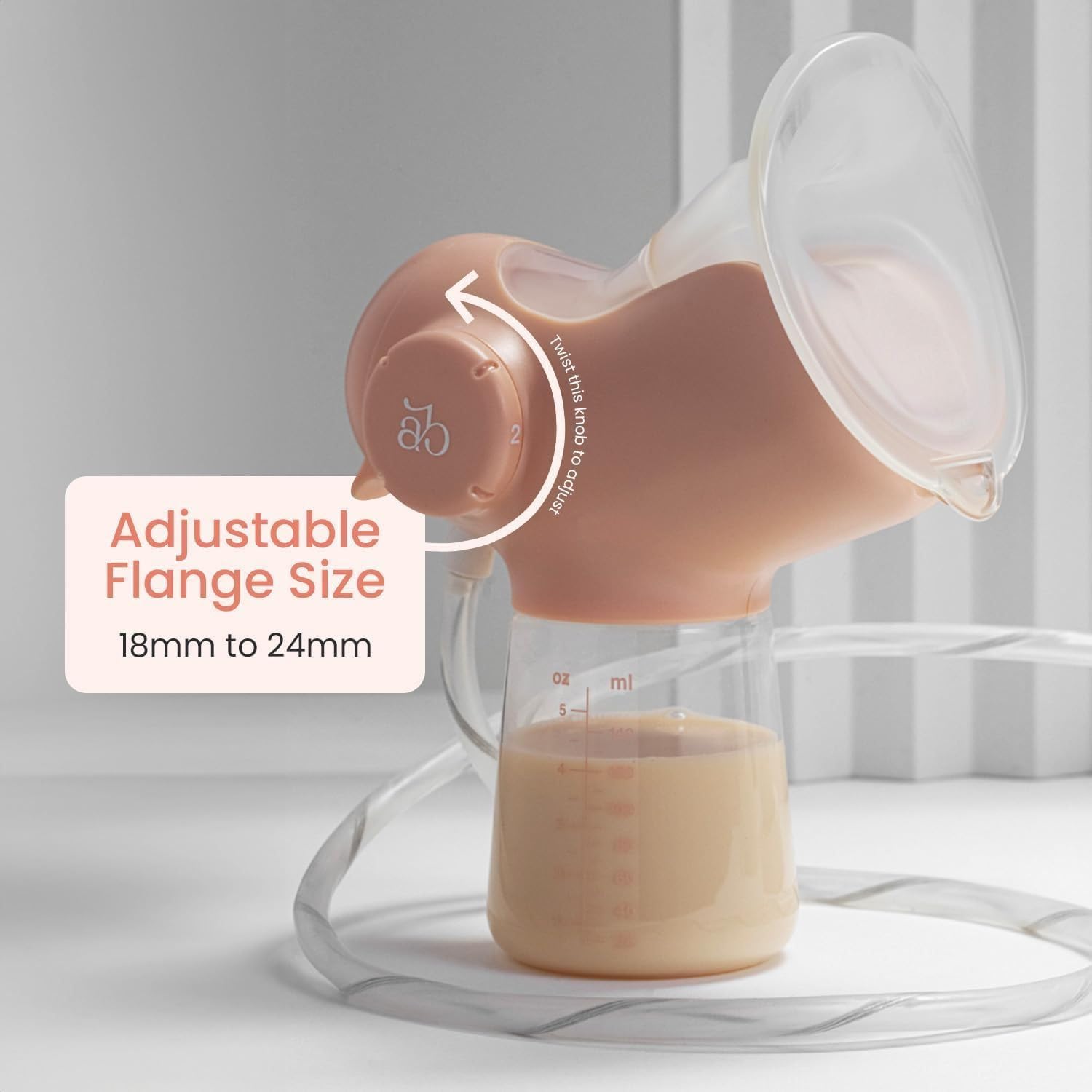 Annabella 18-24mm Adjustable Breast Shields for Nursing, Compatible with Annabella Breastpump, Silicone Breast Pump Flanges, BPA Free Pumping Flange Inserts, Pump Breast Shield for Breastfeeding