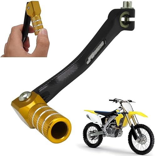 JFG RACING Pedal de palanca de cambios plegable para motocicleta, CNC universal para RM DRZ 50cc - 125cc CRF XR KX KLX TTR PW SSR Apollo TAO TAO SDG