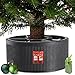 Produktbild KADAX Weihnachtsbaumständer, Christbaumständer aus recycelten Kunststoff, Tannenbaumständer für einen echten Baum, Ständer für einen Weihnachtsbaum (Baumhöhe bis 150cm / Graphit)