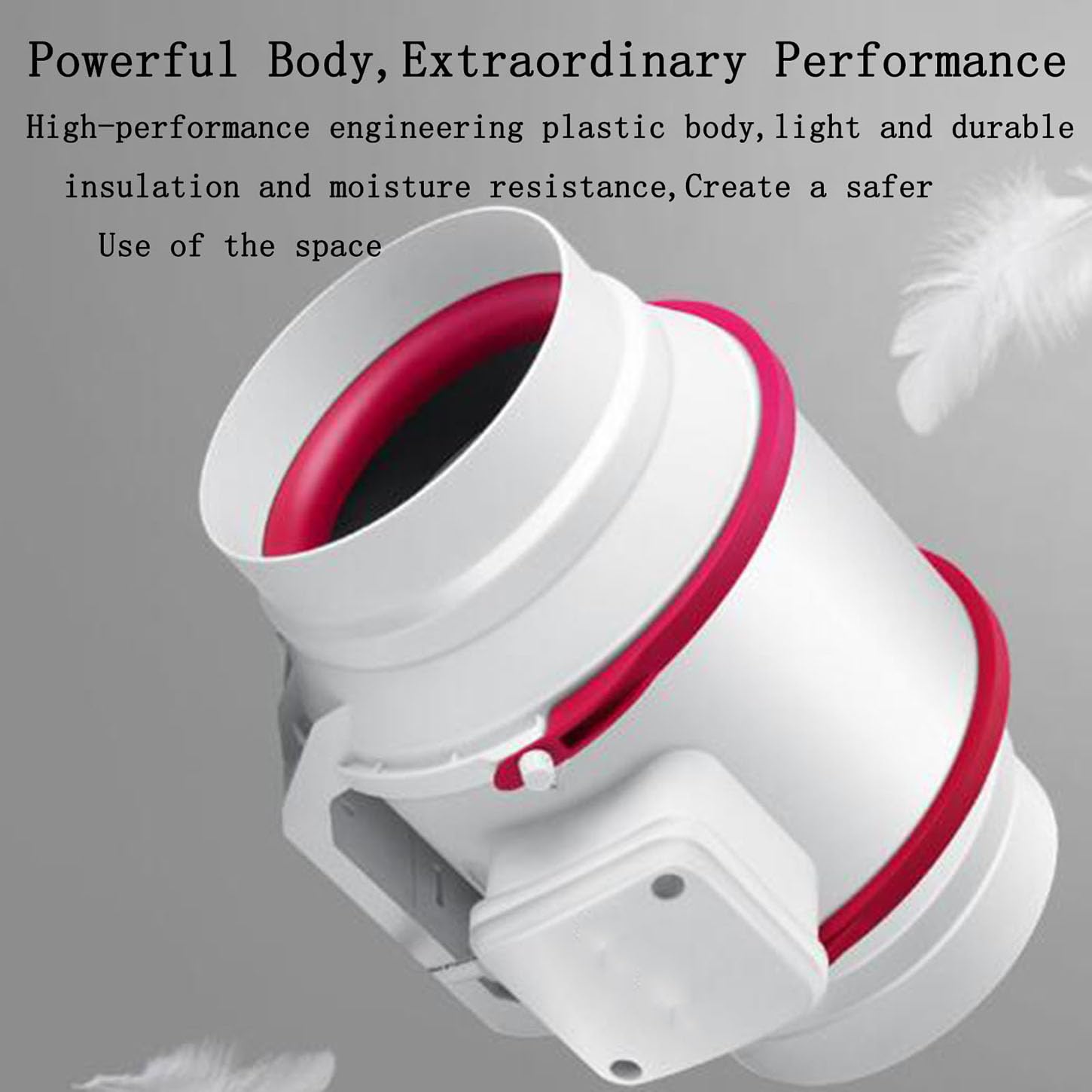 Aspiratore Bagno,Estrattore Aria in Iinea con Funzione Regolatore,IPX2 Impermeabile,220V Ventola Aspirazione Cucina,per Booster, Tenda di Crescita Ventilazione,10 Inches