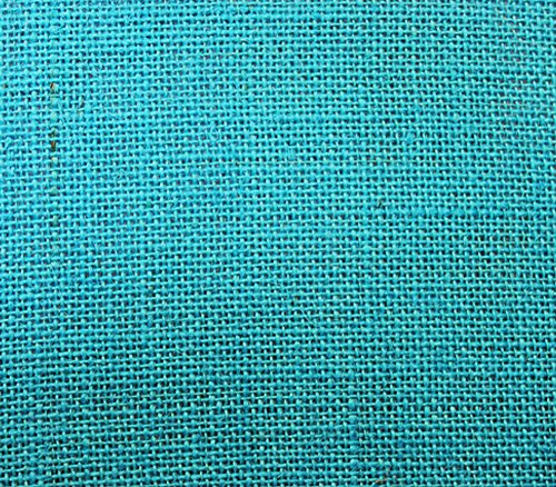 Premium (TURQUOISE) Jute Burlap Fabric - 58 Inches Wide, Ideal for Rustic Home Decor, DIY Crafts, Gardening, and Event Decorations - Sold by the CONTINUOUS Yard for Versatile and Eco-Friendly Projects