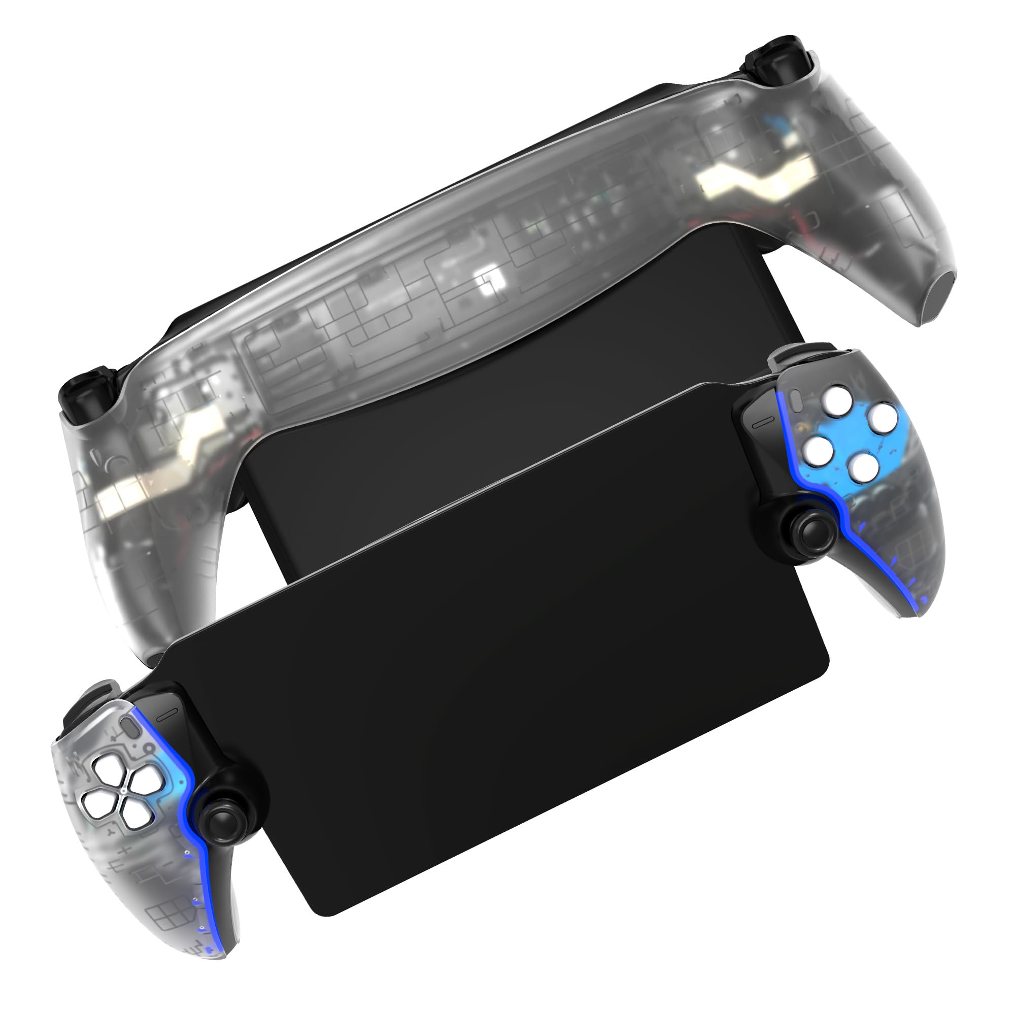 Ersatz-Schalenplatte für P5 Portal DOBEWINGDELOU Frontabdeckung & Rückplatten Custom Full Housing Case Cover DIY Handheld Konsole Faceplate ABS Transparent