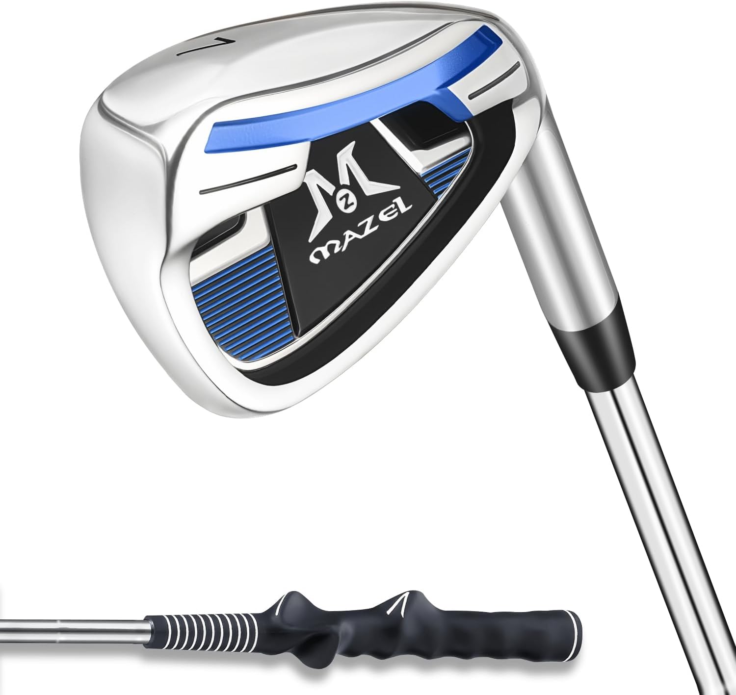 MAZEL 7 Iron Golf Club for Adult Men & Women- Upgraded Training Grip Golf Iron for Beginners,37 Inch