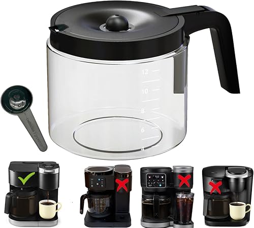 Miniatura 1 de Repuesto de cafetera de vidrio compatible con cafetera Keurig K-DUO 5100, no compatible con modelos K-DUO Essentials 5000 y 5500  K-DUO Generation2