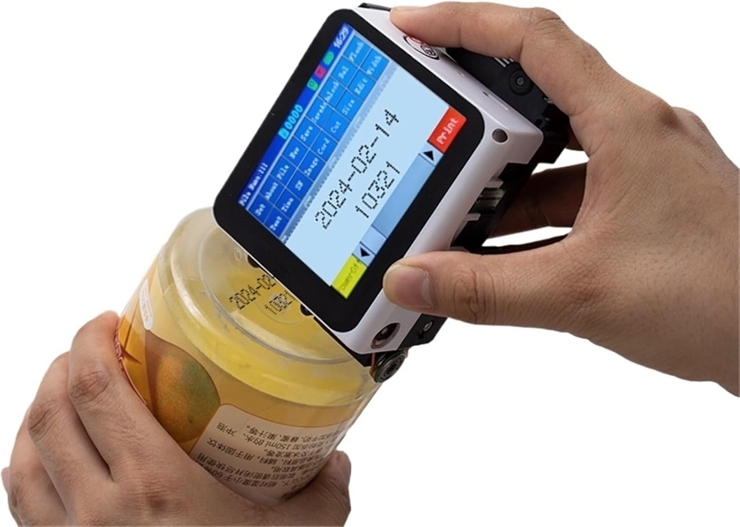 12.7mmミニハンドヘルドインクジェットプリンターノズルQRバッチ日付番号有効期限コーディングマシン バッチ番号、QRコード、バー