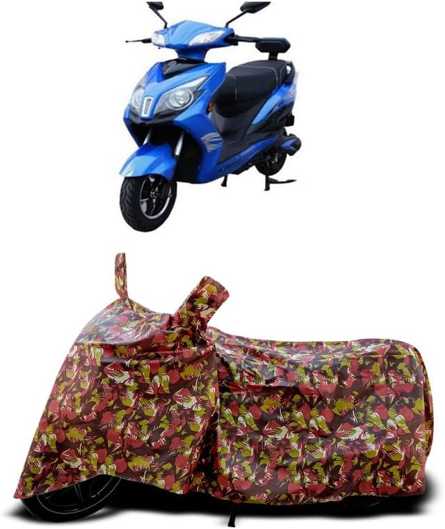 DUFFEL-Two Wheeler Bike Body Cover Compatible for Crayon Motors Envy Heat Protectio/UV-Rays/Birds Dropping/DustProof/Waterproof Indoor Outdoor and Parking Full Body Protection All Variants [RMJ]