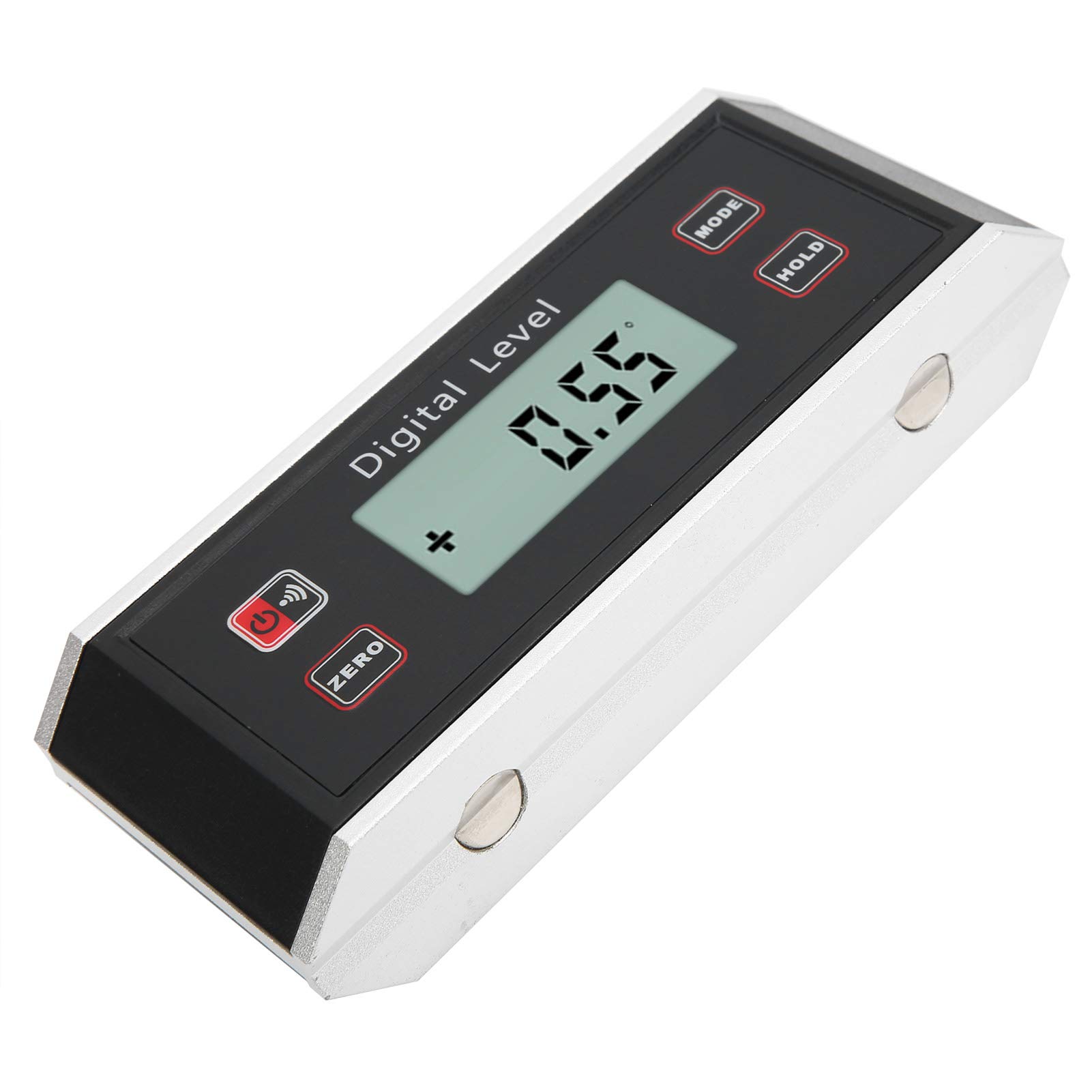 Inclinómetro de Nivel Pantalla Digital Herramienta de Medición Precisa para Uso Profesional Plástico ABS 2 Unidades