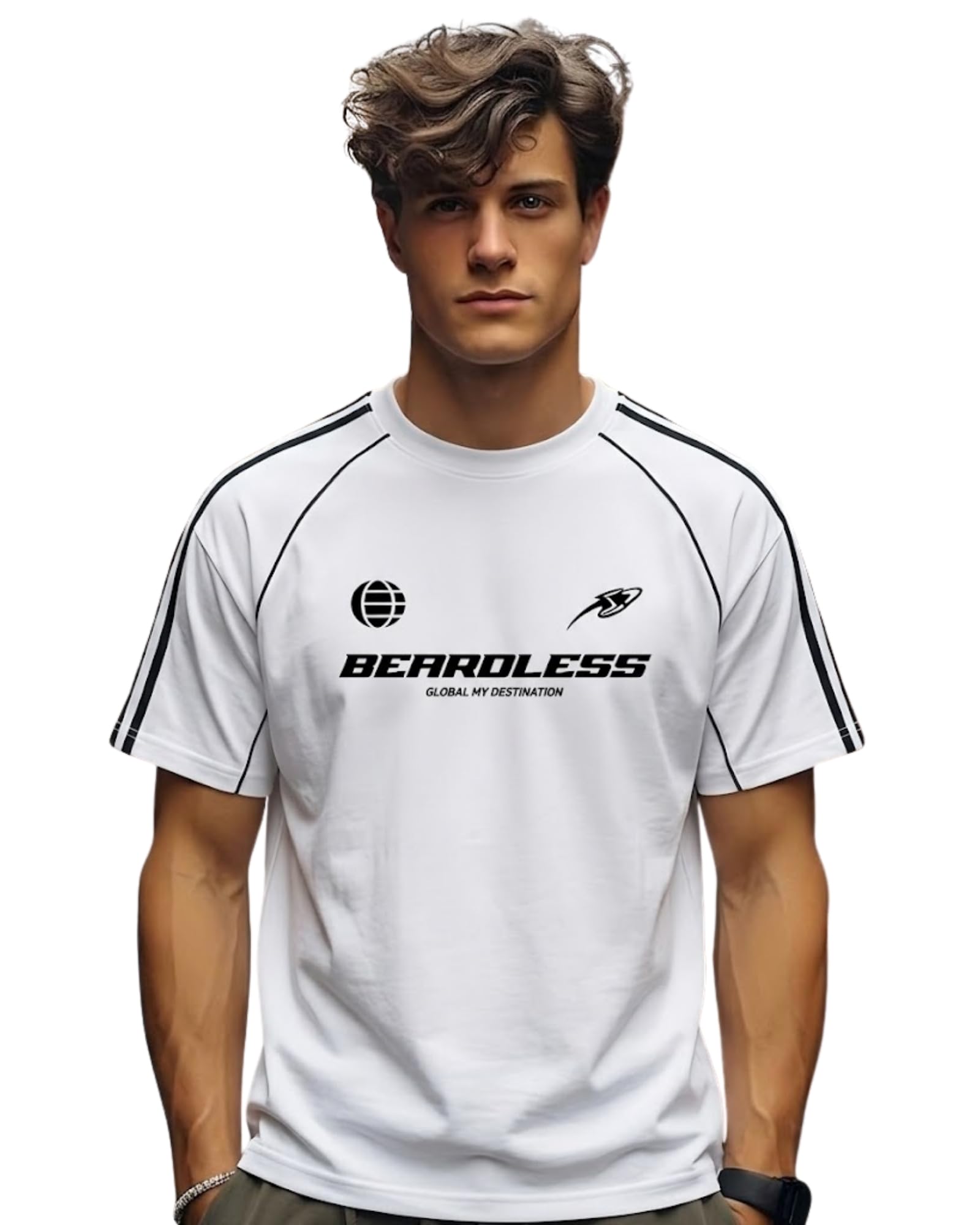Men's Premium Raglan Crewneck T-Shirt – Boys Cotton Urban Streetwear Graphic Tee for Summer Wear (Pack 2)-image-43