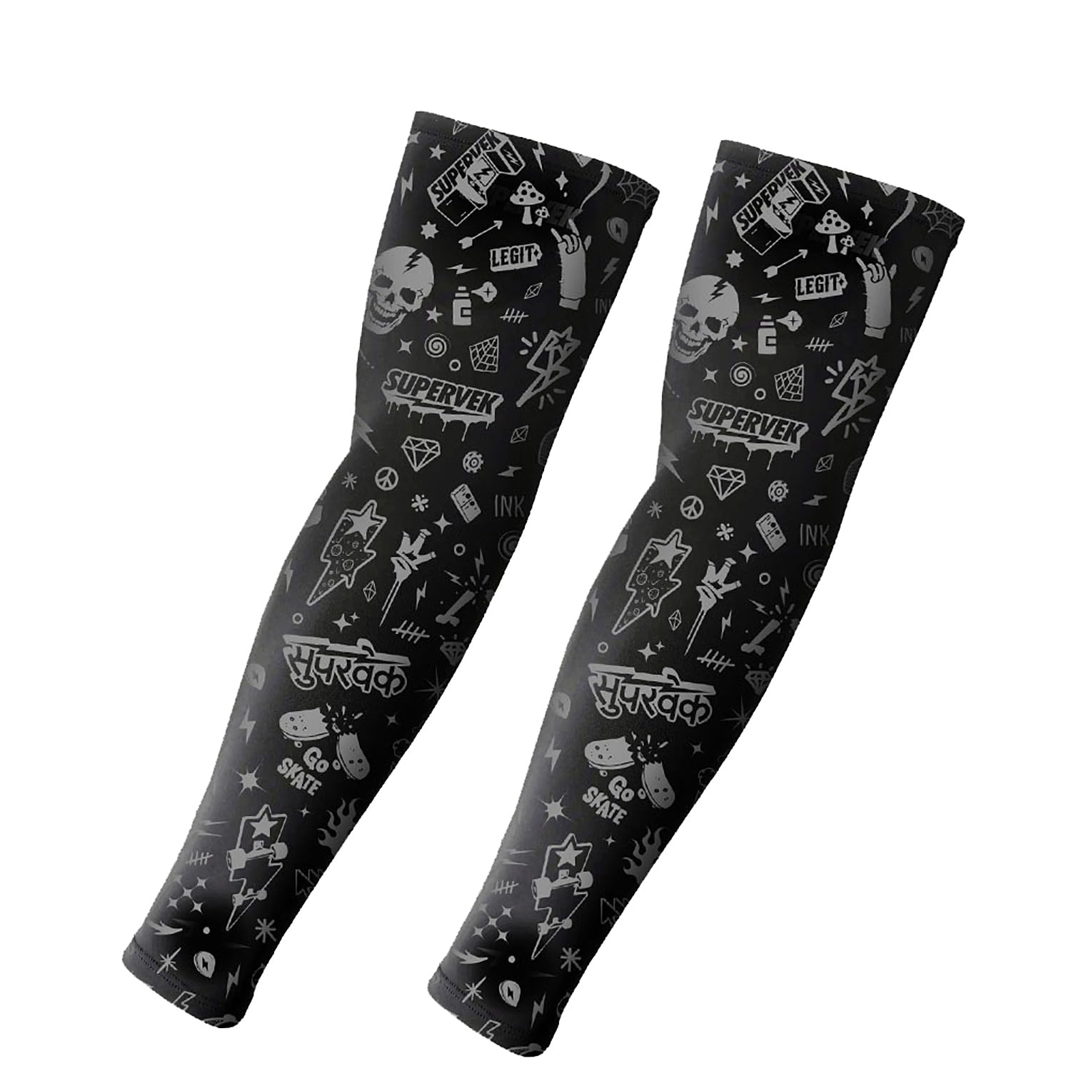 supervek UV Protection Arm Sleeves for Men Women | Hand Sleeves for men, Sun Protection Sleeves for Men | Hand Cover for Bike Riding Running Cycling Volleyball Basketball - OG Vek X/XL 2Pack-picture-55