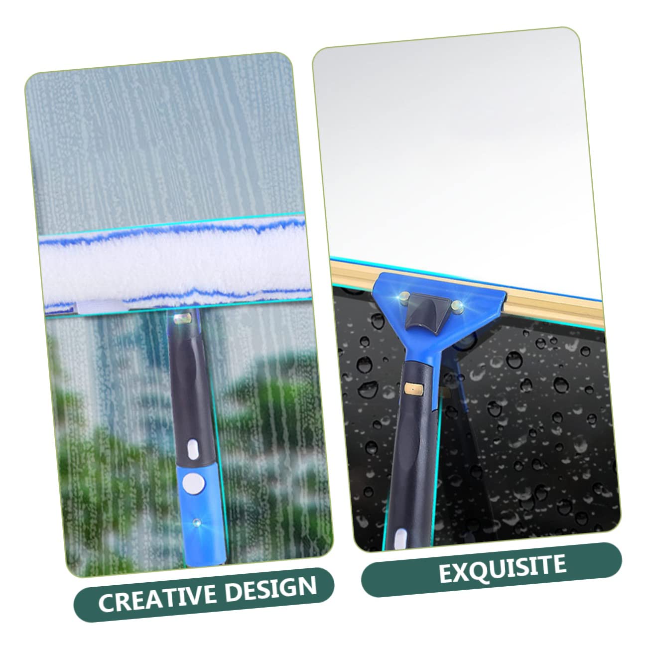 1Juego Limpiador Microfibra Extensible para Ducha y Automóvil para Baños y Superficies de Azulejos Herramienta Práctica Poste