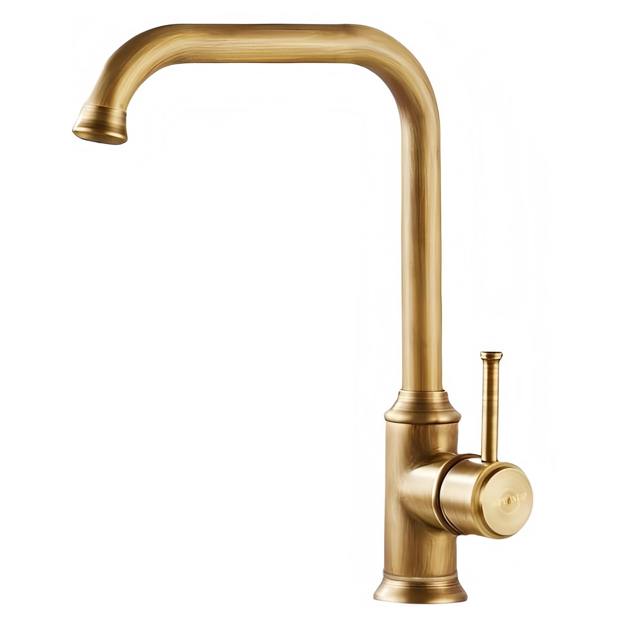 Rubinetto Cucina Ottone Antico,Vintage Girevole a 360° Monocomando Miscelatore Lavello Bronzo per Bagno e Cucina, Retrò Alto Rubinetti Rame Cucina con Flessibili 50CM