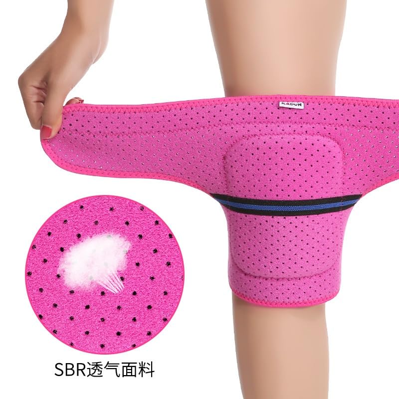 Exercise, protection Sports Knee Pads Thickened Sponge Anti-collision Protective Gear Support Climbing Cover Strap for Fitness, cycling, running, playing football(D)