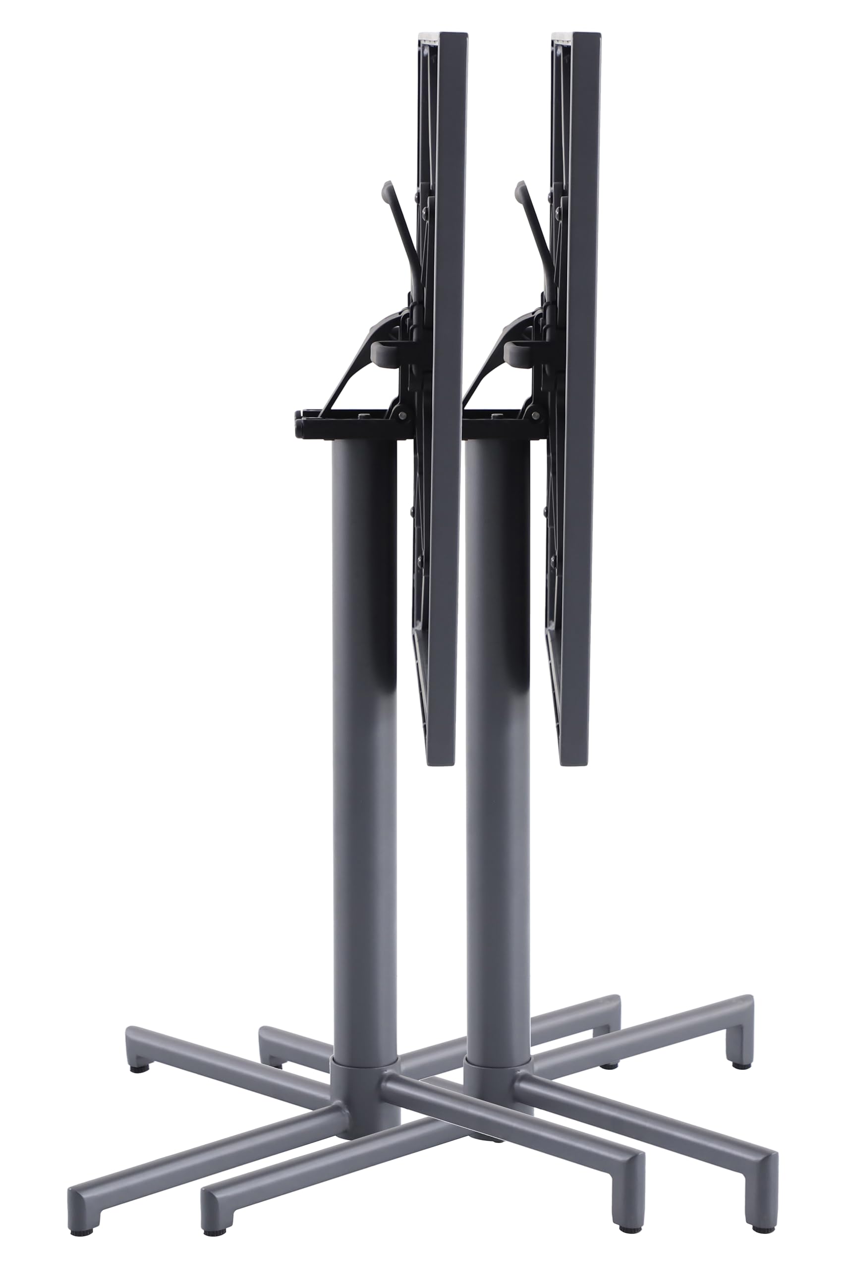 METRO Professional Tavolo da bistrot pieghevole Aveiro, acciaio, 70 x 70 cm, quadrato, grigio scuro
